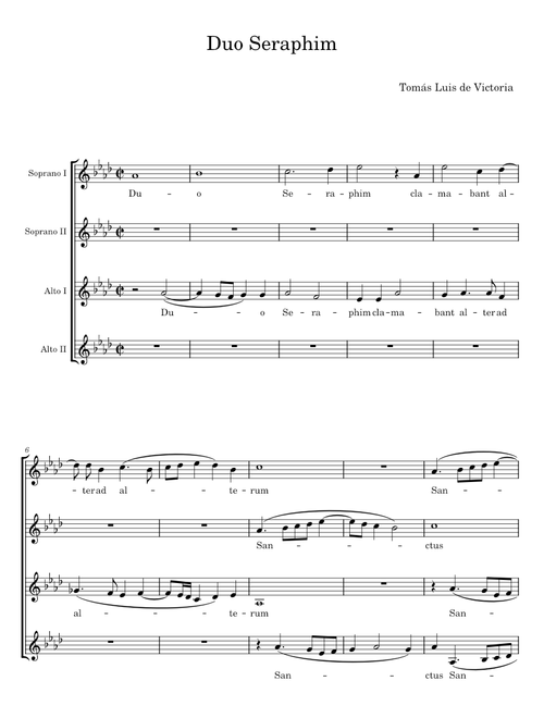 Duo Seraphim - Tomás Luis de Victoria