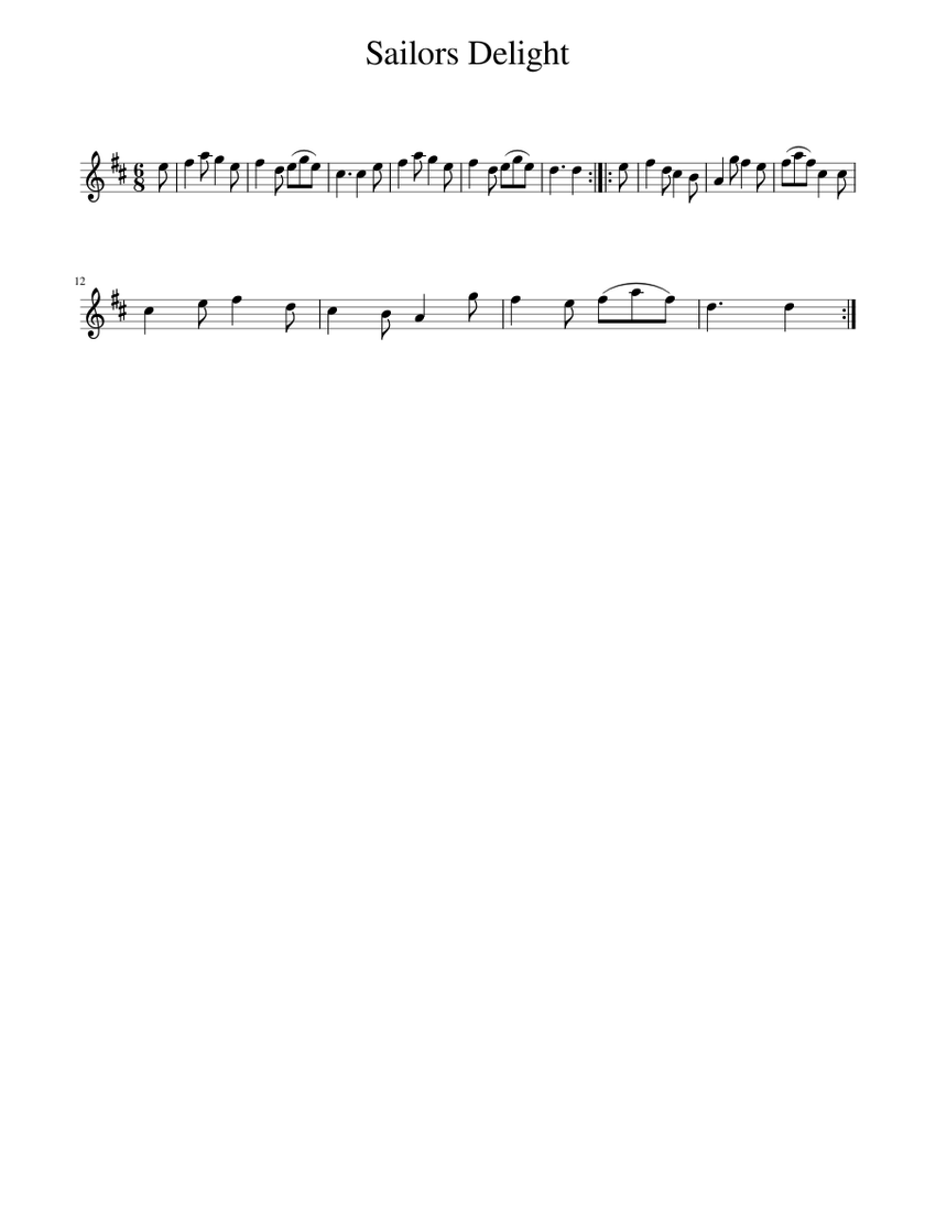Sailors Delight Sheet music for Piano (Solo)