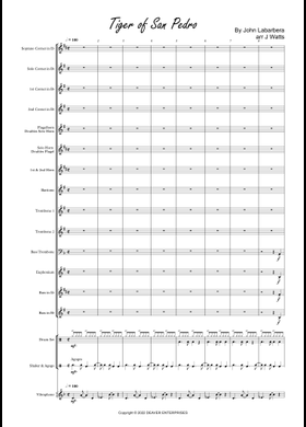 Free Tiger Of San Pedro by John La Barbera sheet music | Download