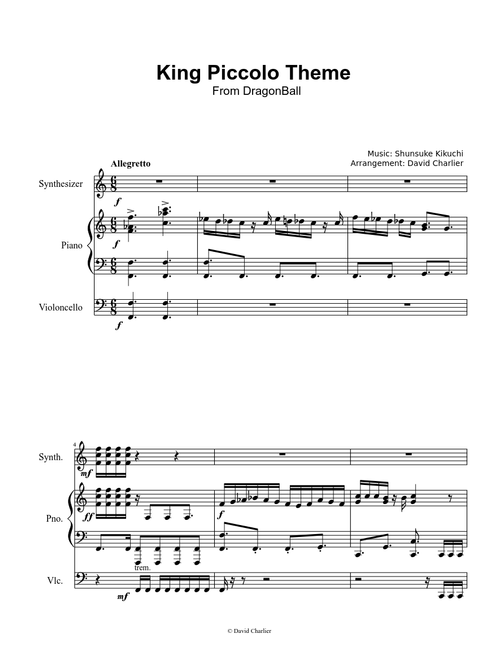 Dragon Ball - King Piccolo's Theme