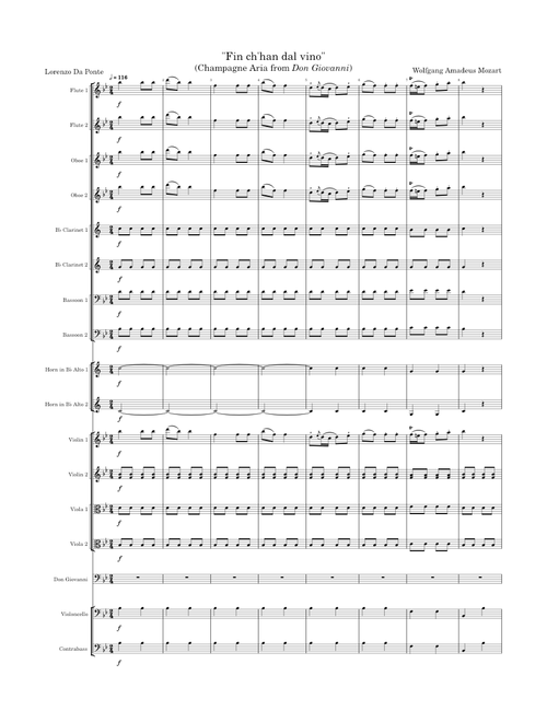 "Fin ch'han dal vino" (Champagne Aria from Don Giovanni)