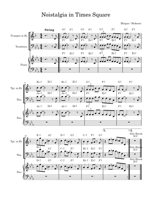 Nostalgia in times square – Charles Mingus