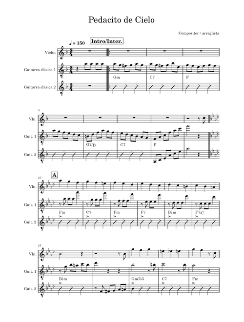 Pedacito de cielo – Enrique Francini / Héctor Stamponi Pedacito de cielo (Fm)