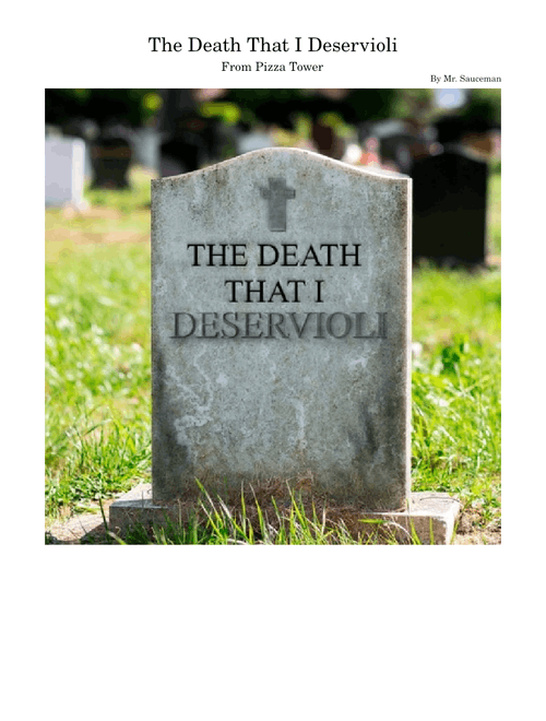 The Death That I Deservioli – Ronan "Mr. Sauceman" de Castel | Pizza Tower OST