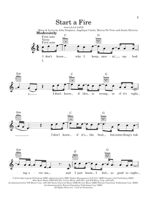 Start A Fire - John Legend (Ukulele)