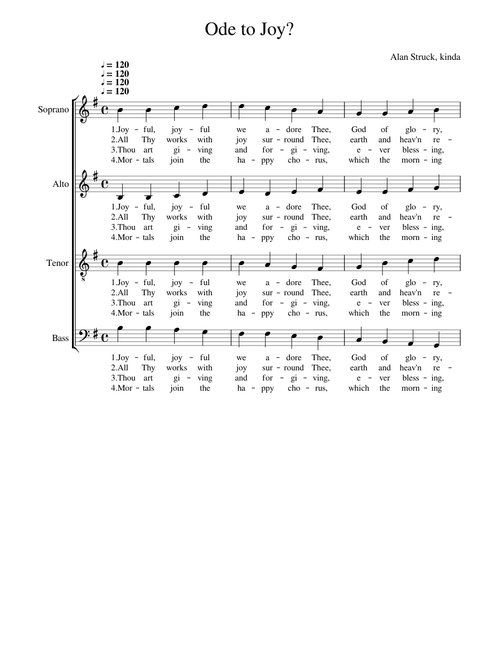 Joyful, joyful we adore Thee - Ludwig van Beethoven