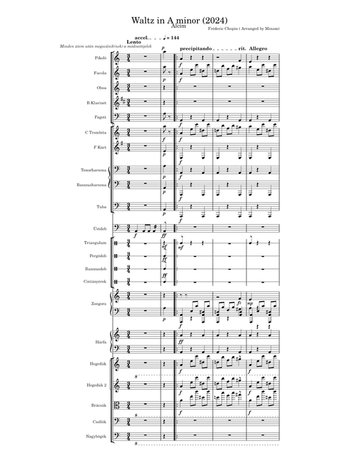 Waltz in A Minor (2024) symphony orchestra revised edition – Frédéric Chopin