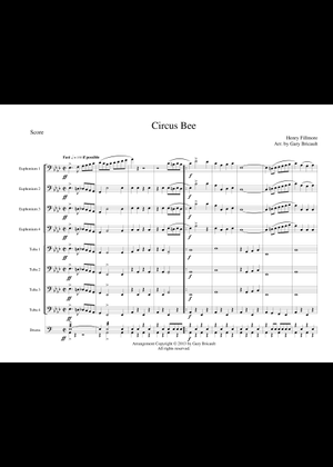 The Circus Bee (Henry Fillmore) Sheet Music for Trombone, Cornet