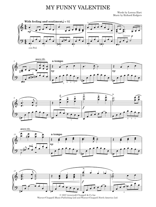 My Funny Valentine - Richard Rodgers (Solo)