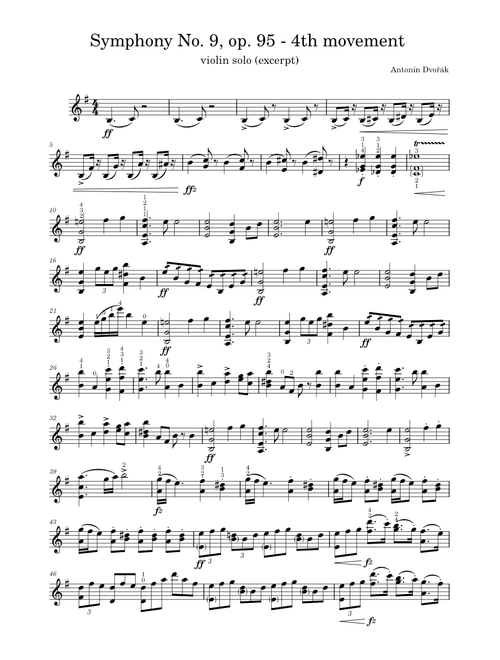 Symphony No.9, Op.95 – Antonín Dvořák