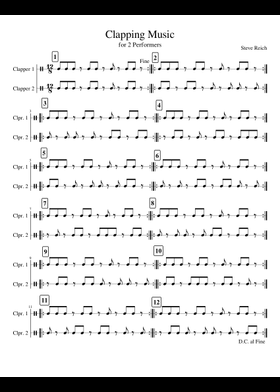 Free Steve Reich sheet music | Download PDF or print on MuseScore.com