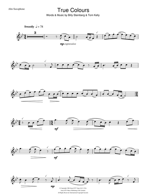 True Colours - Eva Cassidy (Alto Sax Solo)
