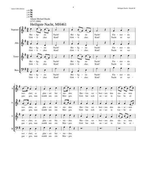 Heiligste Nacht - Johann Michael Haydn