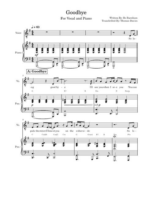 Goodbye - Bo Burnham
