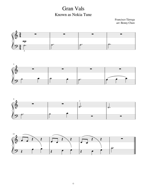 Gran Vals - Nokia Ringtone