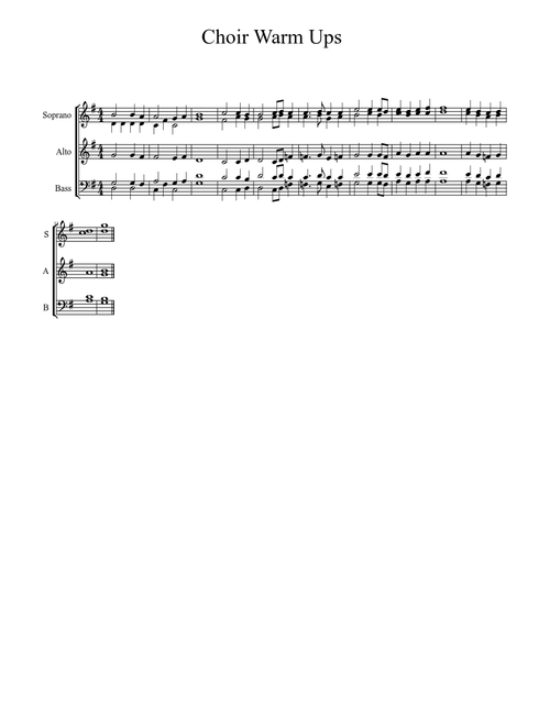 Choir Warm Ups