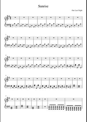 Sunrise Sheet Music for Saxophone alto (Solo) | MuseScore.com