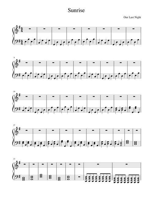 Our Last Night Sunrise