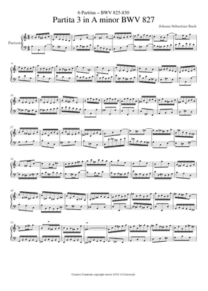 Partita No.3 5. Burlesca - J.S. Bach Sheet Music for Piano