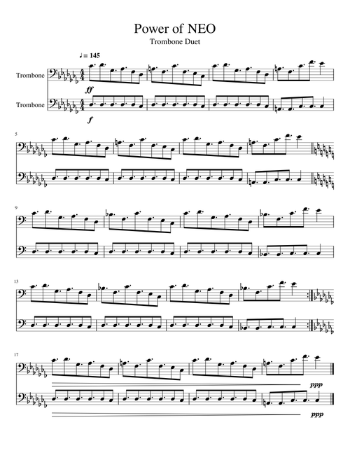 Power of Neo - Trombone Duet