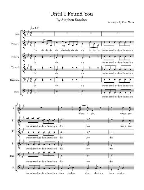Until I Found You – Stephen Sanchez Until I Found You - Acapella
