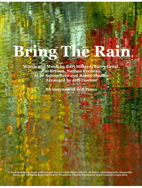 Bring The Rain (Arr. Jeff Tincher) - MercyMe (Trumpet and Piano)