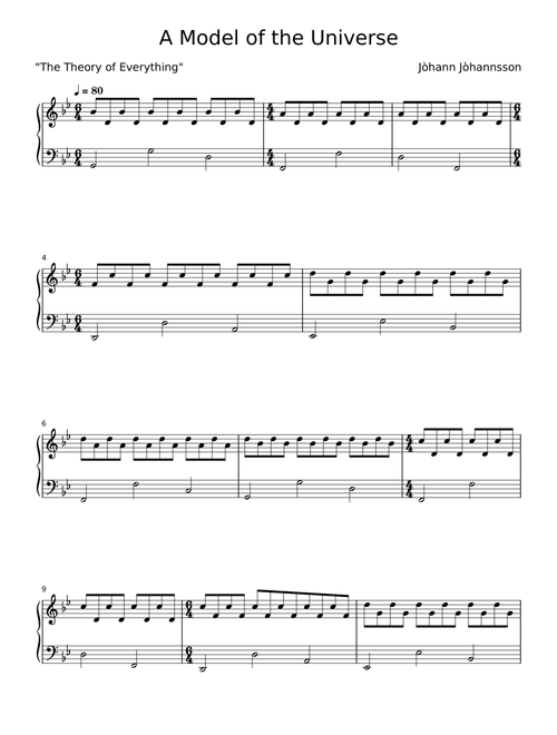 A Model of the Universe - Johann Johannsson