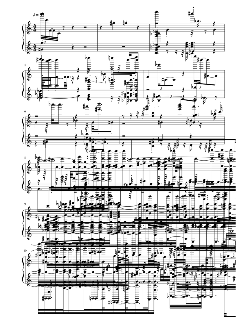 ANiMA Sheet music for Piano (Solo) | Musescore.com