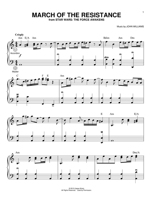 March Of The Resistance - John Williams (Accordion)