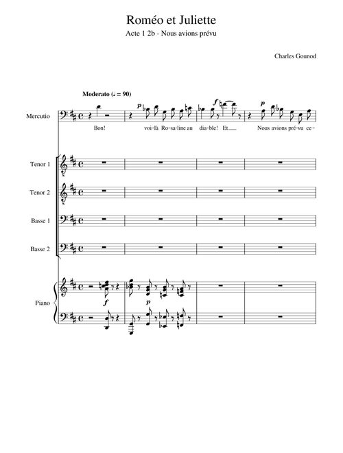 Gounod, Roméo et Juliette: Acte 1-2b - Nous avions prévu
