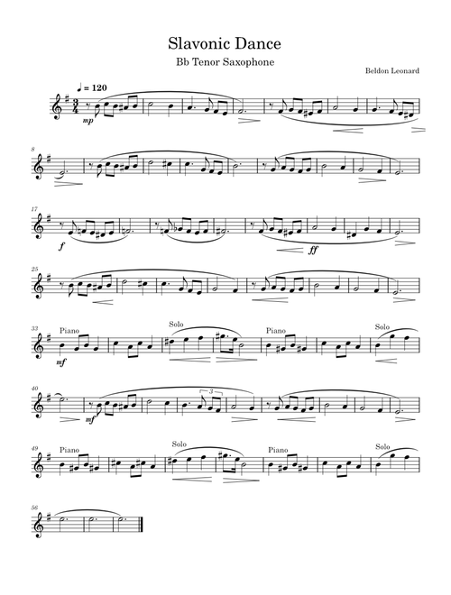 Slavonic Dances, Op.72 – Antonín Dvořák Slavonic Dance