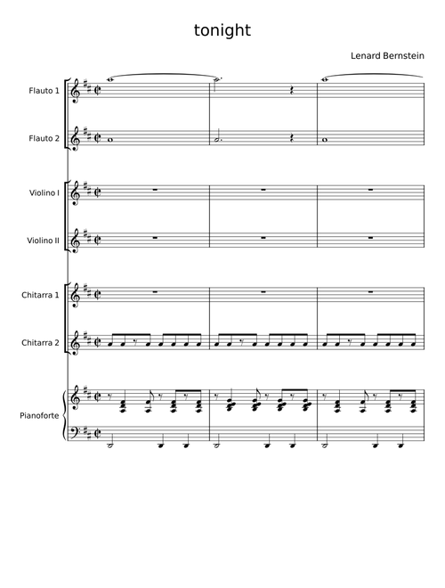 Tonight - Leonard Bernstein