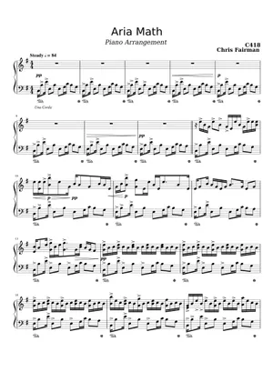 Aria Math Cello Play Official version of Aria Math (from Minecraft) Sheet Music by C418 ...