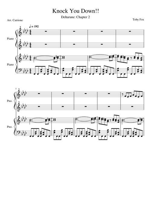 Knock You Down !! - Deltarune Chapter 2
