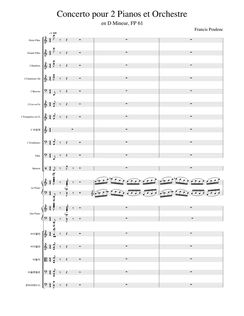 Concerto For 2 Pianos