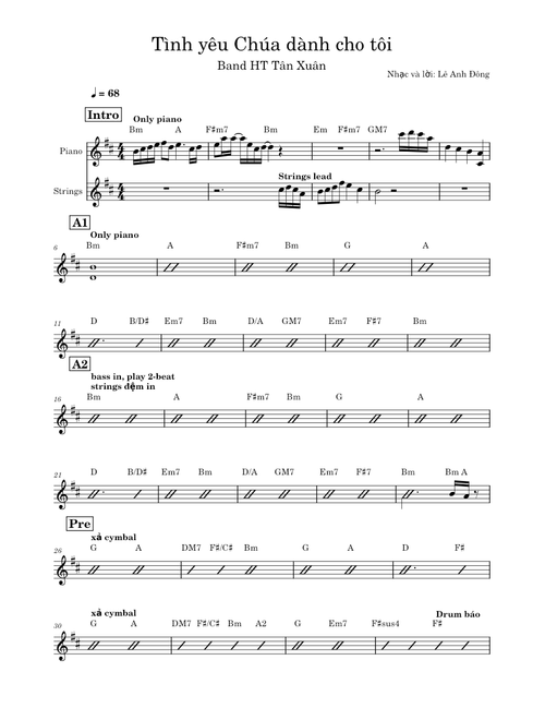 Tình yêu Chúa dành cho tôi – Lê Anh Đông
