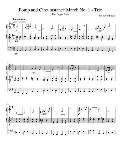 Pomp and Circumstance March No. 1 - Trio
