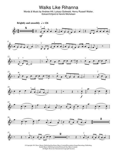 Walks Like Rihanna - The Wanted (Violin Solo)