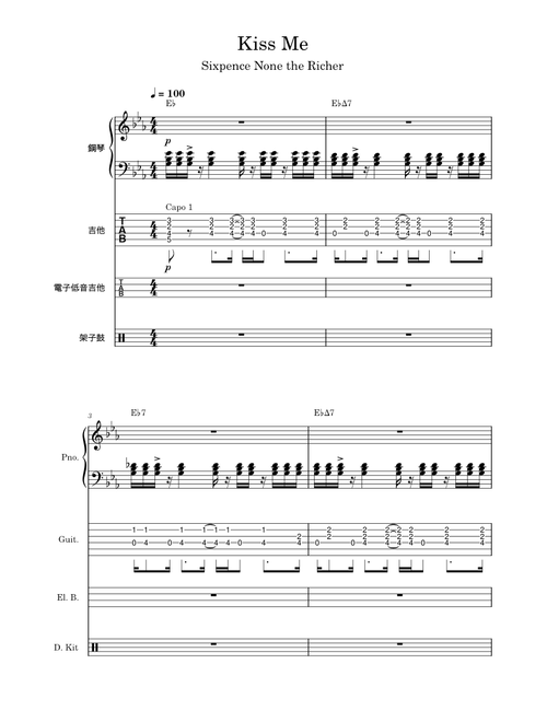 Kiss me – Sixpence None the Richer