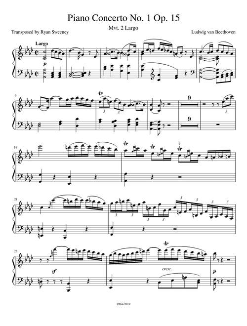 Piano Concerto No. 1 Op. 15