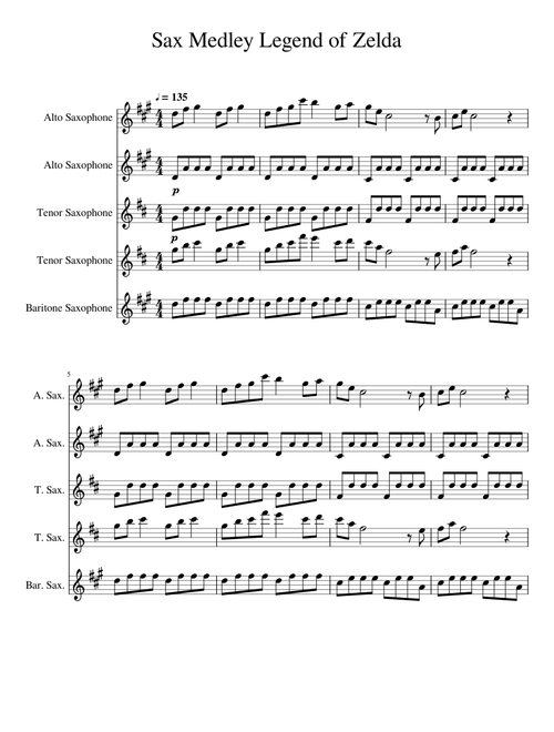 Sax Medley Legend of Zelda