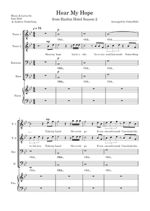 その他 HEAR MY HOPE Hear My Hope - Hazbin Hotel Sheet Music for Piano (Solo