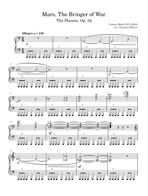 Mars, Bringer of War - from The Planets – Gustav Holst