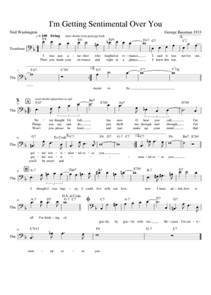 Play Official version of I'm Getting Sentimental Over You Sheet
