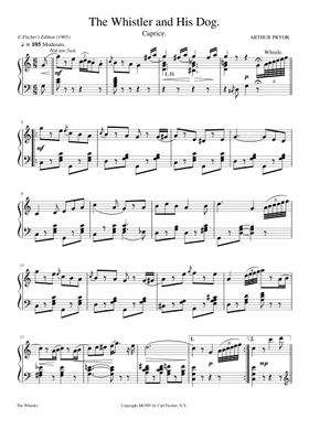 Free The Whistler And His Dog by Arthur Pryor sheet music