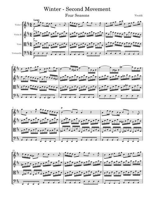 Winter Second Movement - Vivaldi