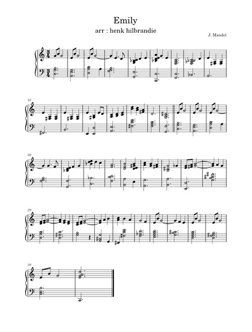 Emily – Johnny Mandel
