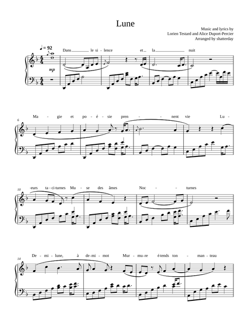 Lune - Clair Obscur: Expedition 33 for solo piano