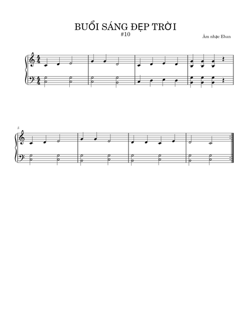 BUỔI SÁNG ĐẸP TRỜI