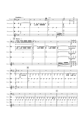 Free コンサート・マーチ「虹色の未来へ」 by 郷間 幹男 sheet music